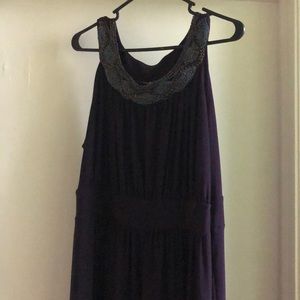 Beautiful eggplant purple floor length dress